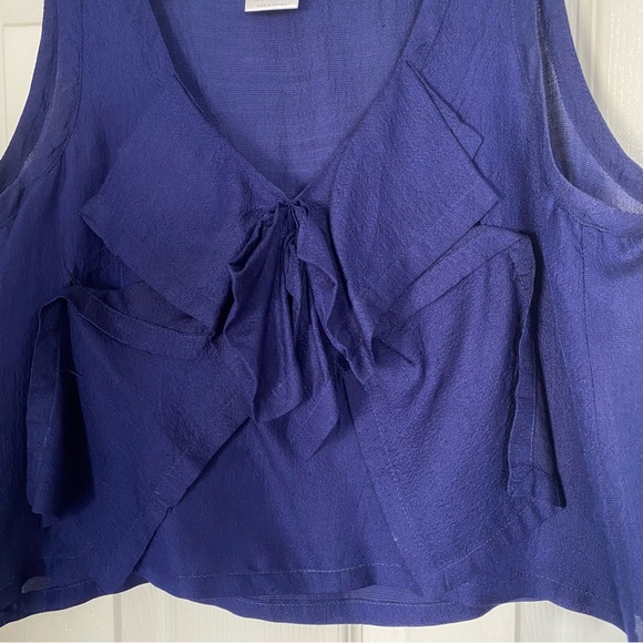 Sonia Rkyiel Vintage Blue Bow Top - Picture 4 of 5